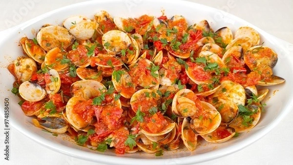 Obraz Amêijoa com molho de tomate