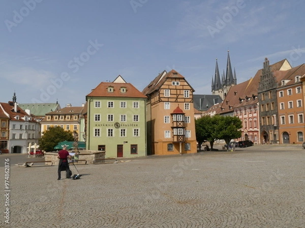 Fototapeta Cheb/Eger, Marktplatz (Tschechien)