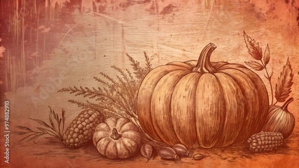 Fototapeta Halloween pumpkin background