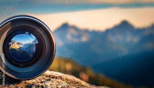 Obraz Mountain Range Through a Lens