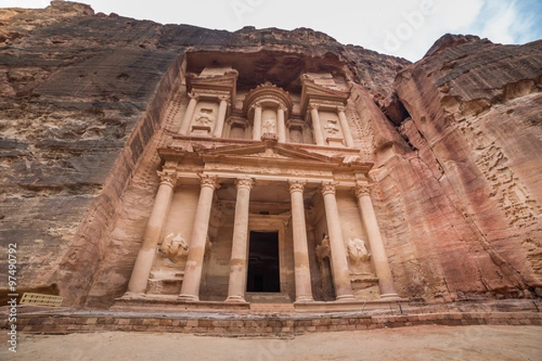 Obraz Ancient temple in Petra, Jordan