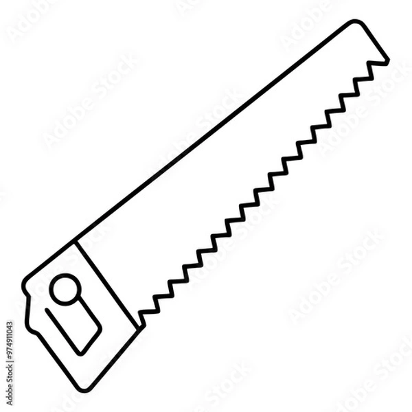 Fototapeta Saws vector on white background