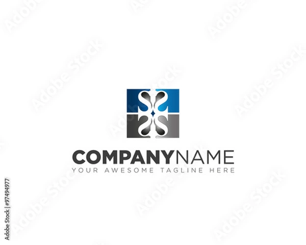 Fototapeta S modern logo
