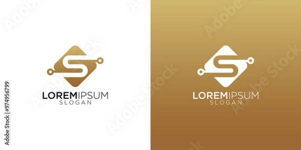 Fototapeta abstract s letter monogram logo vector design collection