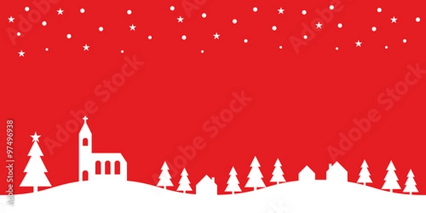 Obraz Weihnachtliche Winterlandschaft