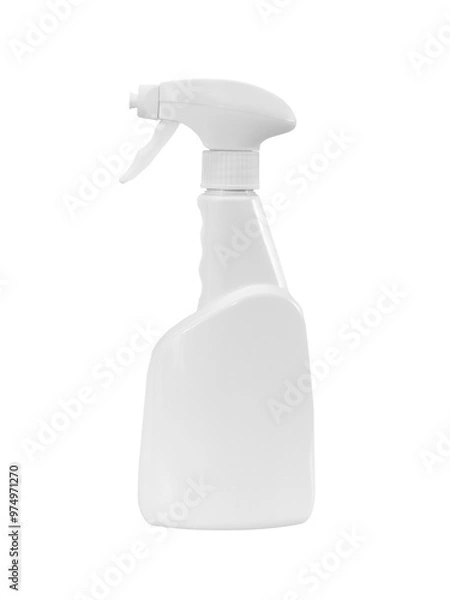 Obraz Butelka biała z triggerem płaska 500 ml spray  