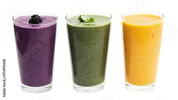 Fototapeta Three refreshing smoothies