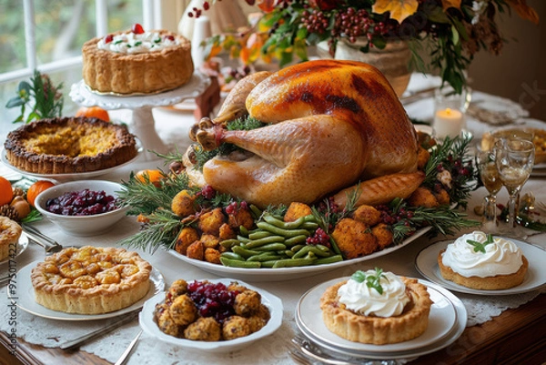 Obraz Rustic Thankgiving Dinner
