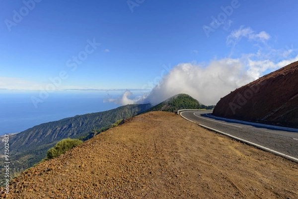 Obraz Bergstraße im Teide Nationalpark