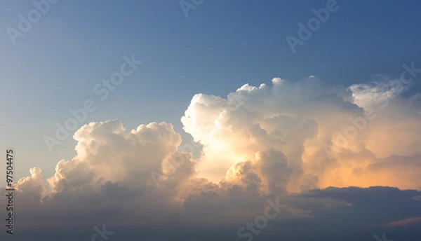 Fototapeta sunset sky with multi-color clouds