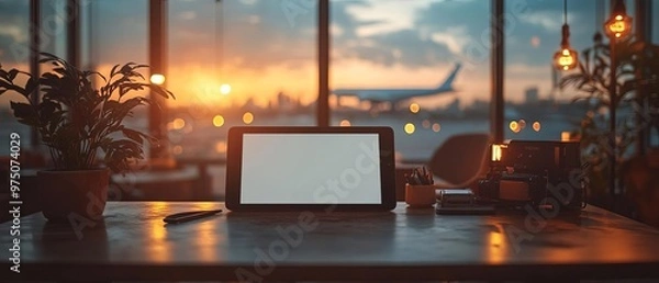 Fototapeta A professional working remotely on a personal website design