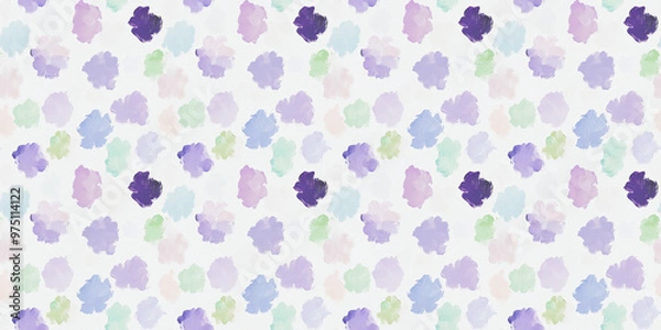 Fototapeta an abstract impressionism painting pattern of violets on a white background