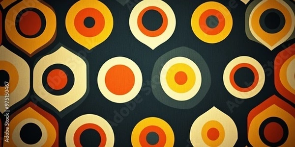 Obraz Abstract Colorful Geometric Pattern with Circles.