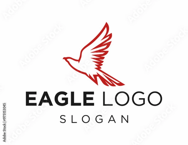 Obraz Logo about Eagle on a white background. created using the CorelDraw application.