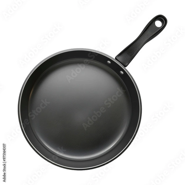 Obraz Black Pan on Transparent Background