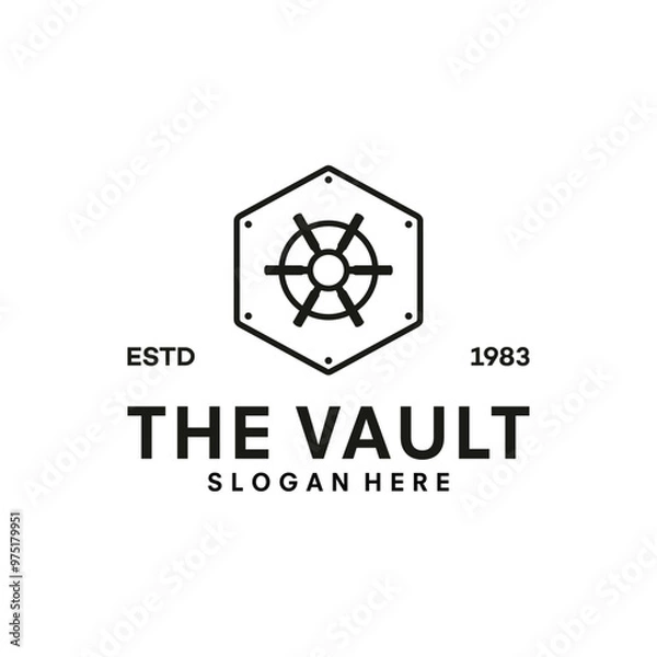 Obraz The vault logo vector template illustration