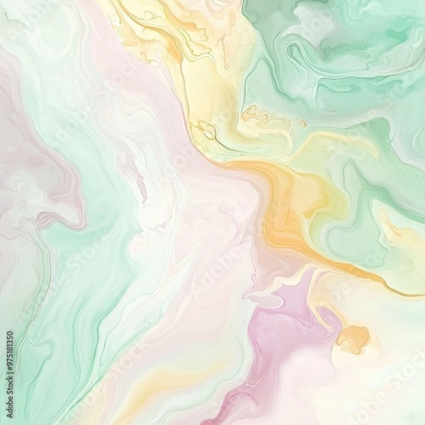 Fototapeta Soft Pastel Swirls Abstract Background for Creative Projects