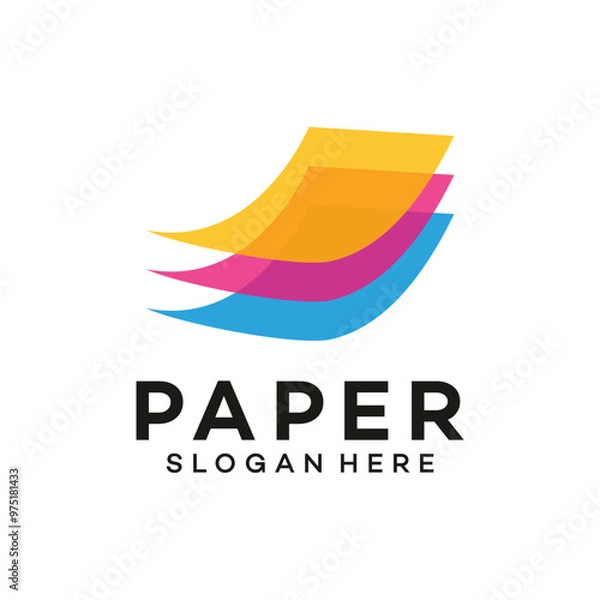 Fototapeta Digital print logo design template
