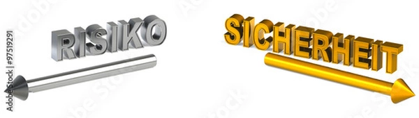 Fototapeta risiko risikoreich sicherheit