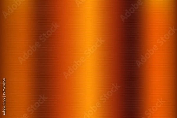 Obraz Metallic orange gradient background texture. Vector Illustration