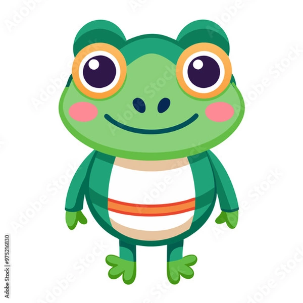 Obraz Cute frog-character