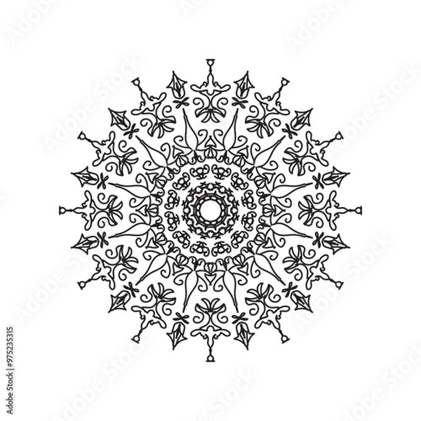 Obraz Mandala vector element round ornament decoration.i
