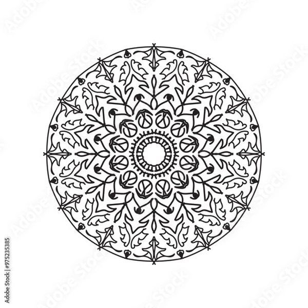Obraz Mandala vector element round ornament decoration.i