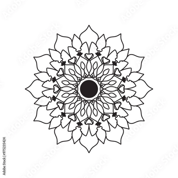 Obraz Mandala vector element round ornament decoration.i