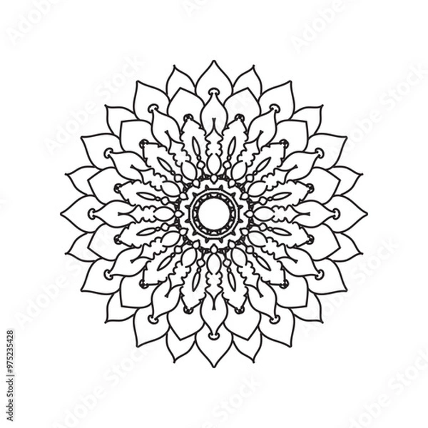 Obraz Mandala vector element round ornament decoration.i