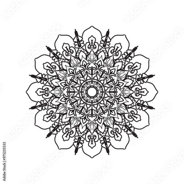 Obraz Mandala vector element round ornament decoration.i