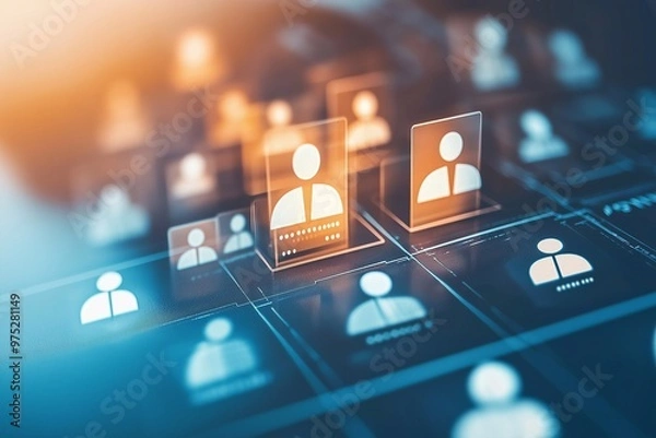 Fototapeta talent solution which decpicts comprehensive services that include contract staffing, leadership hiring, and recruitment process outsourcing.