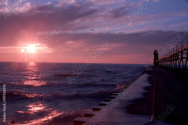Obraz Lighthouse and the River