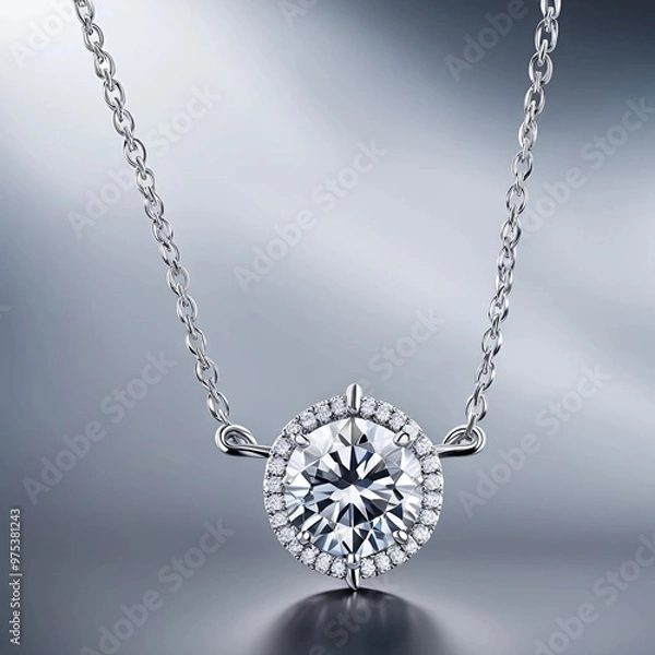 Obraz silver chain with a pendant