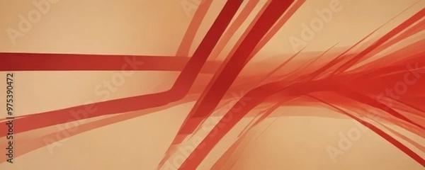 Fototapeta a vibrant abstract composition of intersecting red and orange lines, creating a dynamic and energetic visual effect.