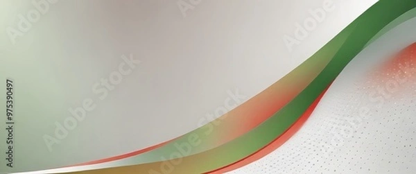 Fototapeta a vibrant abstract composition with a gradient of green, orange, and red colors, creating a dynamic and visually striking effect.