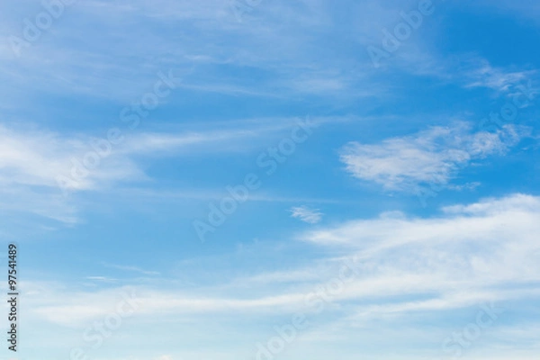 Obraz blue sky and white cloud, cloudy sky background