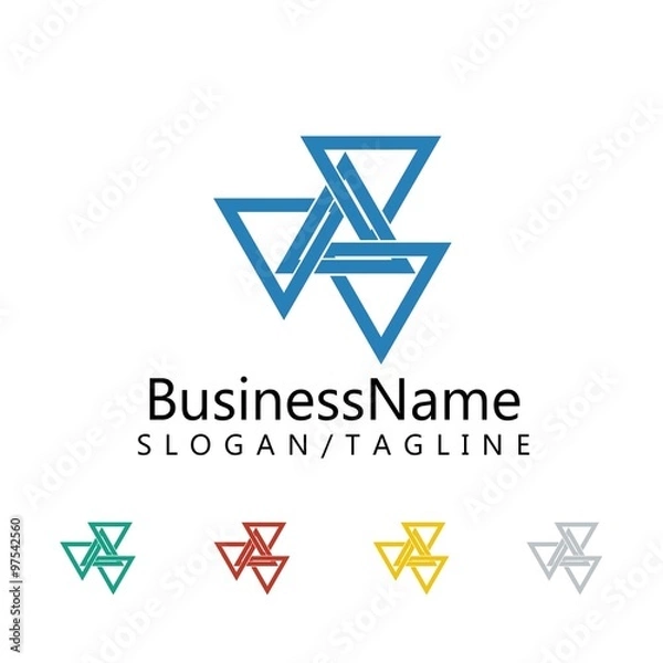 Fototapeta triangle vector logo icon