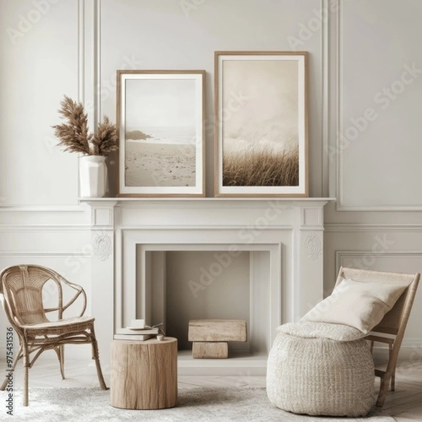 Fototapeta Cozy Living Room.