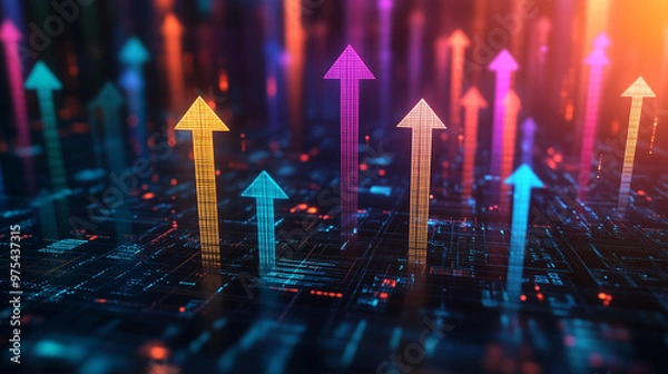 Obraz many arrows in background