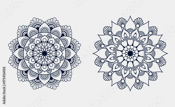 Fototapeta Vector luxury mandala pattern design