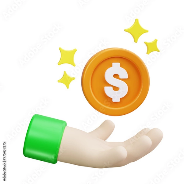 Fototapeta support 3d Render Icons