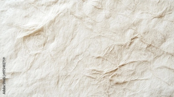 Fototapeta A close-up of textured mulberry paper with embedded fibers and rough surface, ideal for artistic or eco-conscious designs.