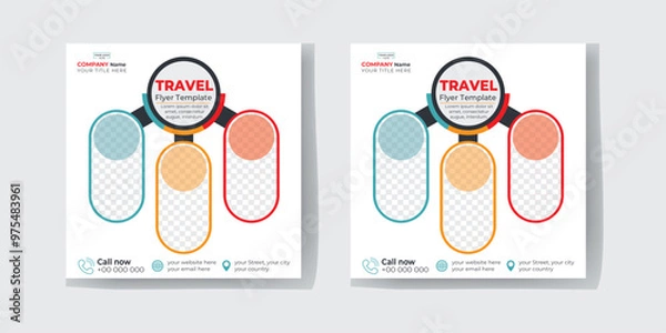 Obraz Travel Flyer Template