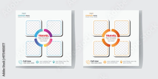 Obraz Travel Flyer Template
