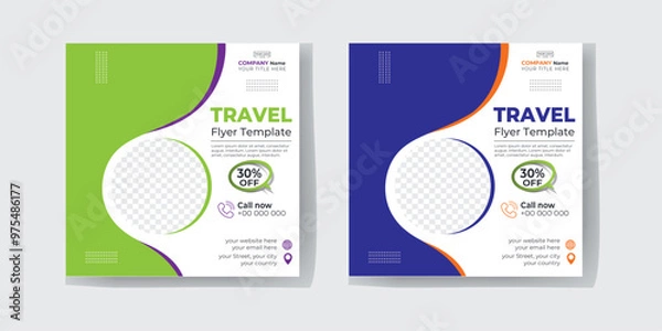 Obraz Travel Flyer Template