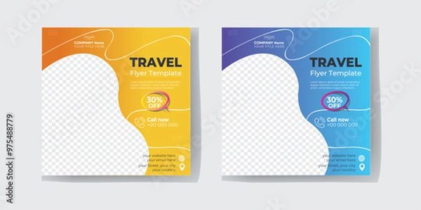 Obraz Travel Flyer Template