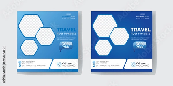 Obraz Travel Flyer Template