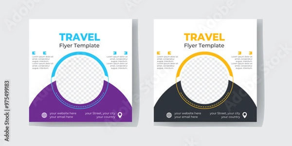 Obraz Travel Flyer Template