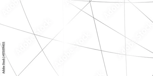 Fototapeta Abstract white background with black and gray stroke lines pattern .black and gray geometric random chaotic creative lines background backdrop .luxury modern technology concept diagonal line .