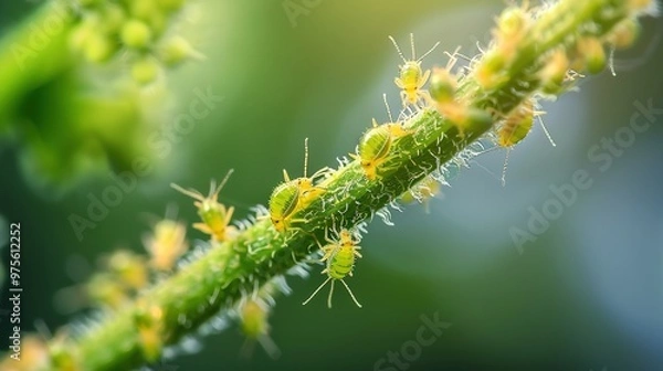 Fototapeta aphids close up wallpaper